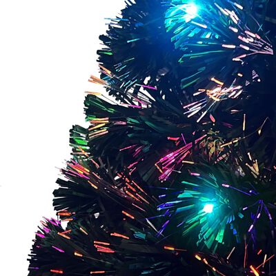 vidaXL Weihnachtsbaum mit Beleuchtung und Ständer 180 cm Glasfaser