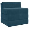 vidaXL Klappsofa Bett Blau 70 x 60 x 63 cm Samt