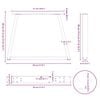 vidaXL Couchtischbeine V-Form 2 St&uuml;ck Wei&szlig; 30x(30-31,3) cm Stahl