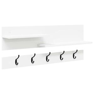 vidaXL Wandmontierter nachttisch Wei&szlig; 90 x 15 x 36 cm Holzwerkstoff