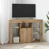 vidaXL Eck-LED-TV-Schrank Artisan-Eiche 100x40x68cm Holzwerkstoff