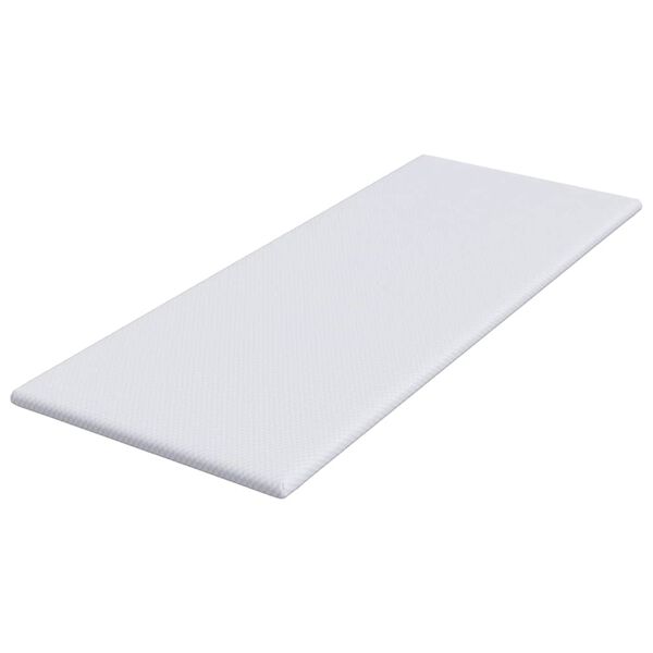vidaXL Matratzenauflage Wei&szlig; 80 x 200 cm Jacquard Stoff