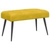 vidaXL Bank mit Knopfheftung Gelb 80 x 40 x 46 cm Samt