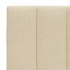 vidaXL Bettgestell ohne Matratze "Hanko" Creme 140x200 cm Stoff