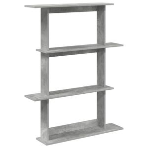 vidaXL Wandregal Betongrau 100 x 20 x 126 cm Holzwerkstoff