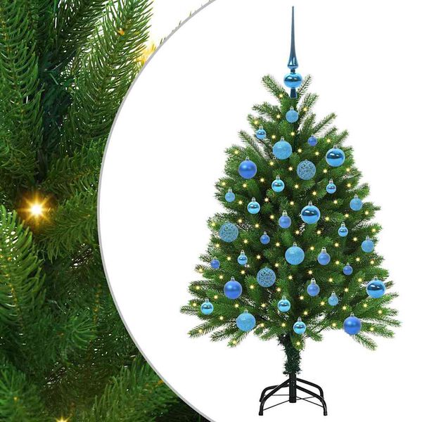 vidaXL Weihnachtsbaum mit 150 LEDs mit St&auml;nder Gr&uuml;n 120 cm PE