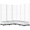 vidaXL Pflanzk&uuml;bel mit Rankgitter Wei&szlig; 120x120x121,5 cm PP