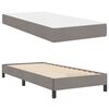 vidaXL Boxspringbett mit Matratze Taupe 90 x 200 cm Stoff