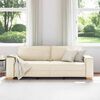 vidaXL 3-Sitzer-Sofa Beige 220 cm Leinenmischgewebe