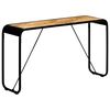 vidaXL Konsolentisch 140&times;35&times;76 cm Raues Massivholz Mango