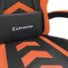 vidaXL Gaming-Stuhl mit Fu&szlig;st&uuml;tze Schwarz und Orange Kunstleder