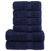 vidaXL 6 tlg. Premium-Handtuch-Set SOLUND Marineblau 600 g/m&sup2;