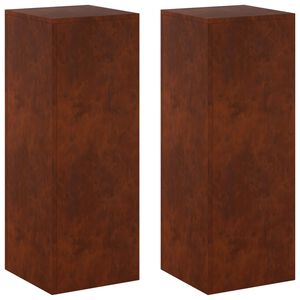 vidaXL Pflanzenst&auml;nder 2 pcs Rostoptik 30 x 30 x 80 cm Wetterfeststahl