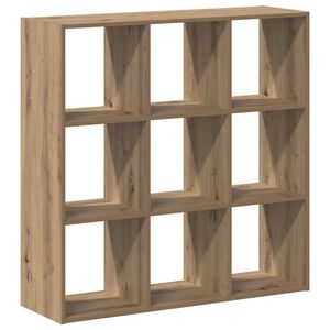 vidaXL B&uuml;cherregal Artisan-Eiche 102x32x102 cm Holzwerkstoff