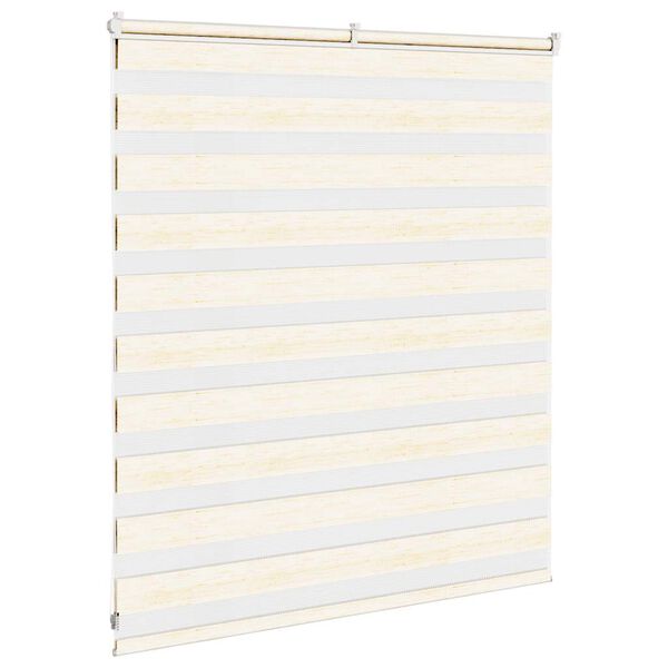 vidaXL Doppelrollo Marmorbeige 120x100cm Stoffbreite 115,9 cm Polyester