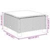 vidaXL 7-tlg. Garten-Sofagarnitur mit Kissen Beige Poly Rattan