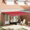 vidaXL Einziehbare Markise Rot 450 x 300 cm Stoff und Aluminium