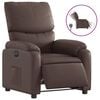 vidaXL Elektrischer Relaxsessel Braun Kunstleder