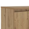 vidaXL TV-Schrank mit LED-Leuchten Artisan-Eiche 140x40x36 cm