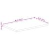 vidaXL Tischplatte 40x20x3,8 cm Rechteckig Massivholz Mango