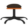 vidaXL Fußhocker Braun 60x60x36 cm Stoff und Kunstleder