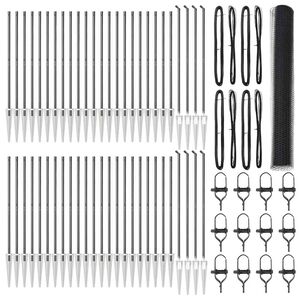 vidaXL Zaunpfosten Grau