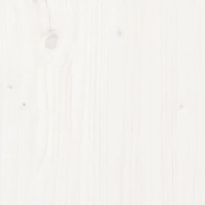 vidaXL Massivholzbett Kiefer 160x200 cm Weiß