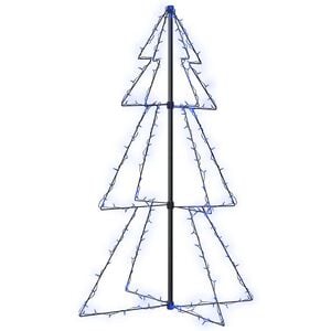 vidaXL Weihnachtsbaum in Kegelform 160 LEDs Indoor & Outdoor 78x120 cm