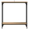 vidaXL Konsolentisch Artisan-Eiche 75 x 22,5 x 75 cm Holzwerkstoff