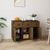 vidaXL Sideboard Honigbraun 100x40x75 cm Massivholz Kiefer