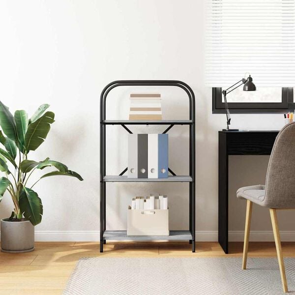 vidaXL B&uuml;cherregal Graues Sonoma 60 x 30 x 109 cm Holzwerkstoff