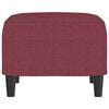 vidaXL Fu&szlig;hocker Weinrot 60x50x41 cm Stoff