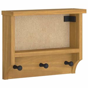 vidaXL Wandgarderobe SANDNES 45x12x35 cm Massivholz Kiefer