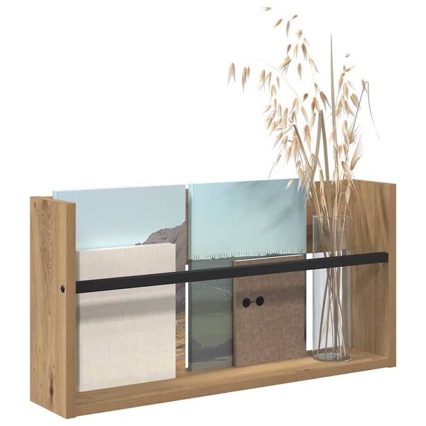 vidaXL Magazinregal Artisan-Eiche 60 x 12 x 30 cm Holzwerkstoff