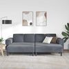 vidaXL Wohnzimmer Couch 3 pcs Dunkelgrau