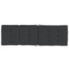 vidaXL Liegestuhl-Auflagen 2 Stk. Schwarz Oxford-Gewebe