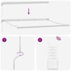 vidaXL Markisenrahmen Weiß 500 x 300 cm Aluminium
