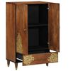 vidaXL Highboard mit Regal Braun 60 x 33 x 100 cm Massivholz Mango