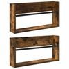 vidaXL Magazinregal 2 Stk. R&auml;uchereiche 60 x 12 x 30 cm Holzwerkstoff