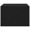 vidaXL Couchtisch Schwarz Eichen-Optik 50 x 50 x 35 cm Holzwerkstoff