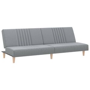 vidaXL Schlafsofa Hellgrau Stoff