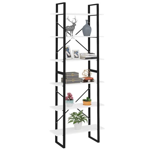 vidaXL Hochschrank Wei&szlig; 80x30x210 cm Holzwerkstoff