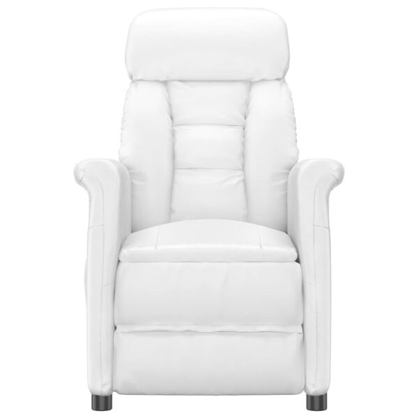 vidaXL Relaxsessel Wei&szlig; Kunstleder