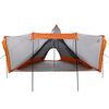 vidaXL Tipi-Familienzelt 8 Personen Grau und Orange Wasserdicht