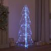 vidaXL Weihnachtsbaum mit 100 LEDs Blau 120 cm Acryl