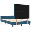vidaXL Boxspringbett mit Kopfteil Dunkelblau 120 x 200 cm Samt