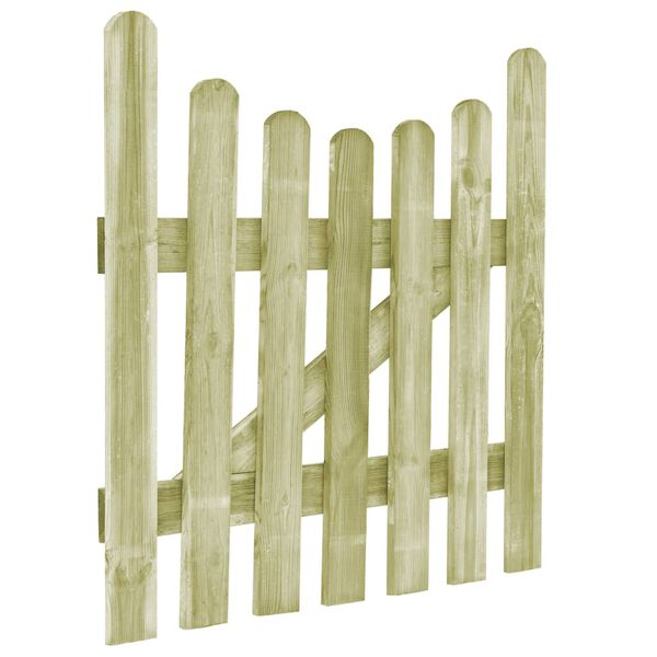 vidaXL Gartentor Kiefernholz Impr&auml;gniert 100x100 cm