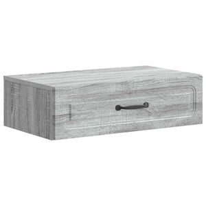 vidaXL Wandmontierter Beistelltisch Graues Sonoma 59 x 34,5 x 17 cm