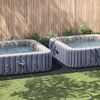 vidaXL Pool-Bodentuch Hellgrau 999x500 cm Polyester Geotextil