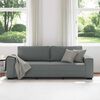 vidaXL 3-Sitzer-Sofa Dunkelgrau 220x77x82 cm Stoff